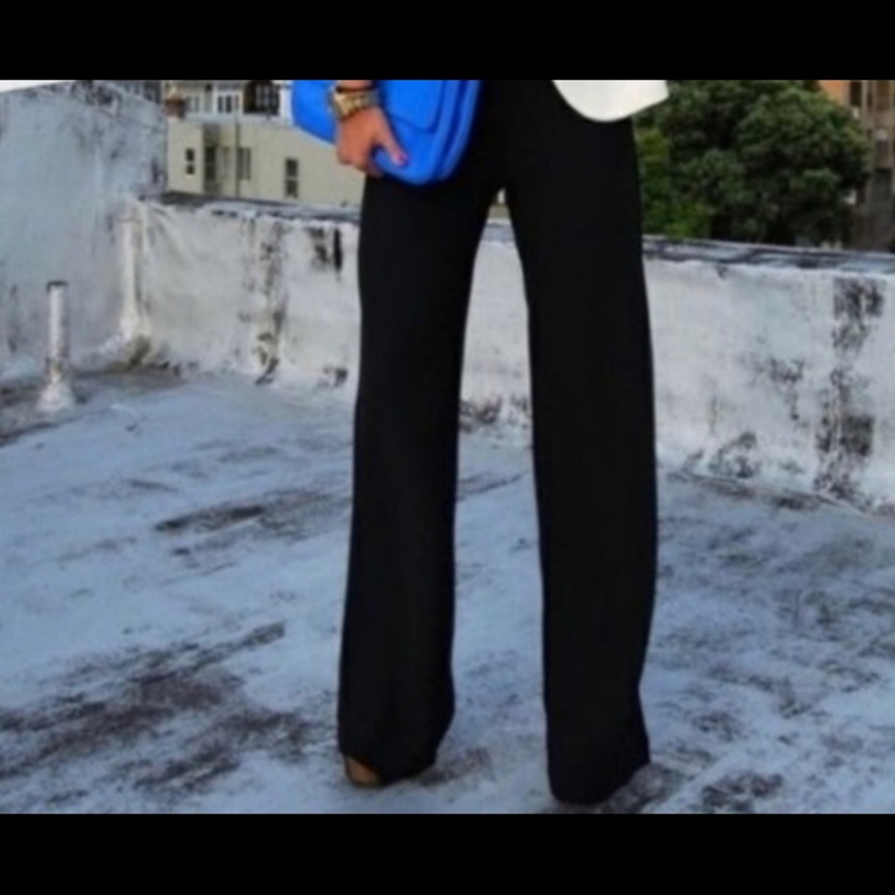 CAbi Women's Shelly wide leg Pants Size M Blue